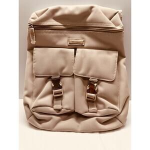 Chenson Small Beige Backpack New 4 Compartment/Sections Purse/Handbag/Backpack